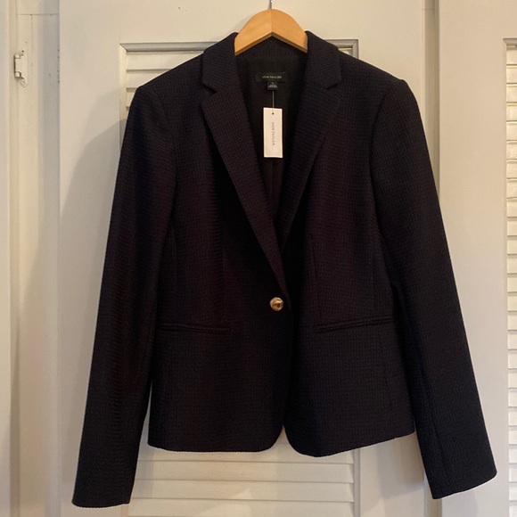 Ann Taylor Jackets & Coats Navy Blue Blazer With Gold Buttons